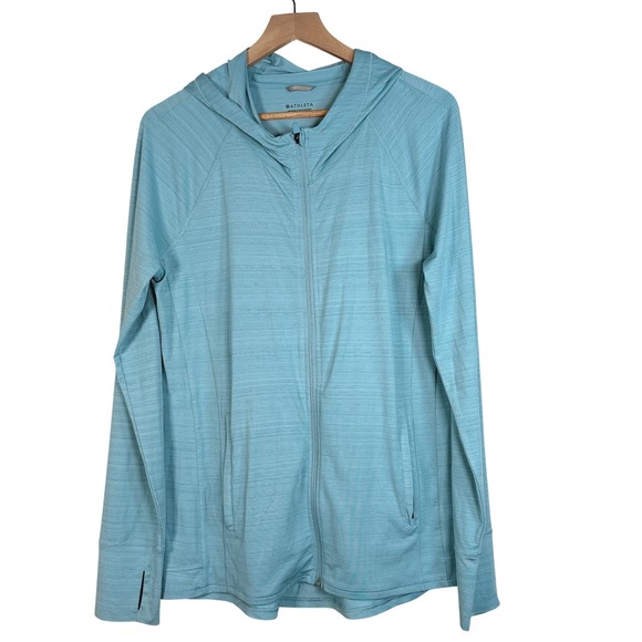 Athleta Tops - Athleta Women's Pacifica Illume Relaxed Fit Jacket Hoodie UPF Lightweight Sz L T